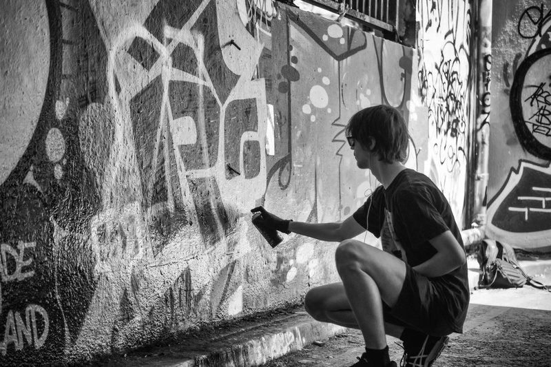 5K, tube, real people, one person, london, side view, underground, outdoors, wall - building feature, teenager, photography, train, shorts, lifestyles