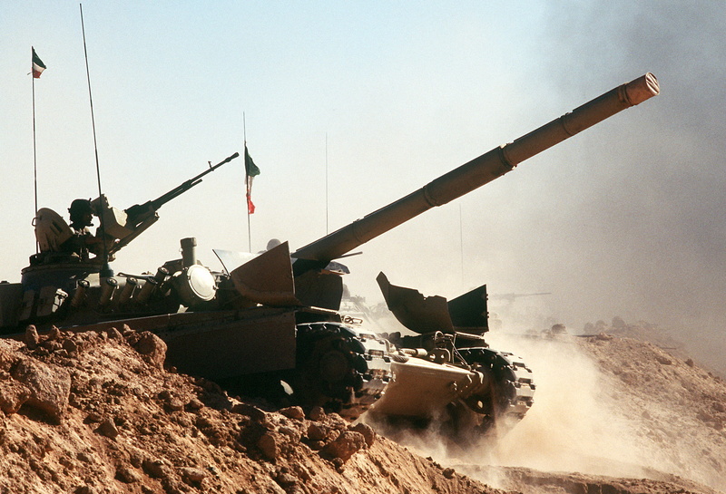 2K, sky, desert, Operation Desert Shield, mode of transportation, Gulf War, gun, D0206, machinery, industry, armored warfare, battle, military, Kuwait
