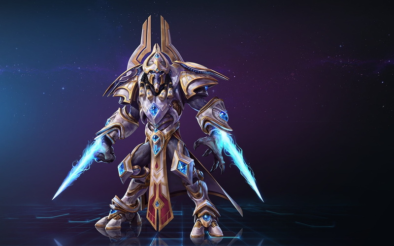 Artanis, full length, young adult, blue, water, women, indoors, dancing, night, digital composite, representation, adult, Heroes Of The Storm, starcraft