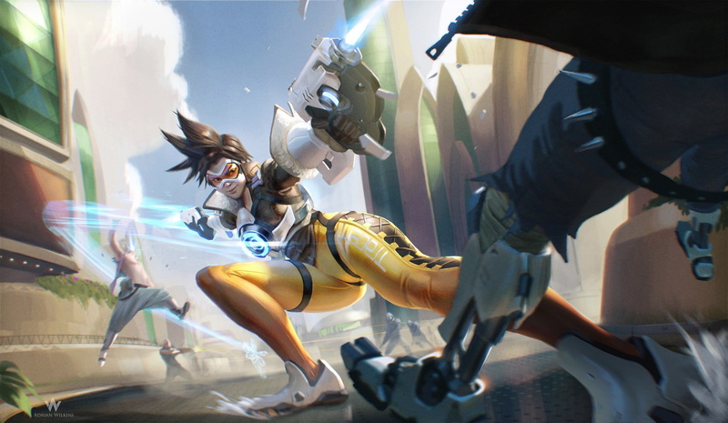 Blizzard Entertainment, Lena Oxton, 1080P, Overwatch, Tracer (Overwatch)