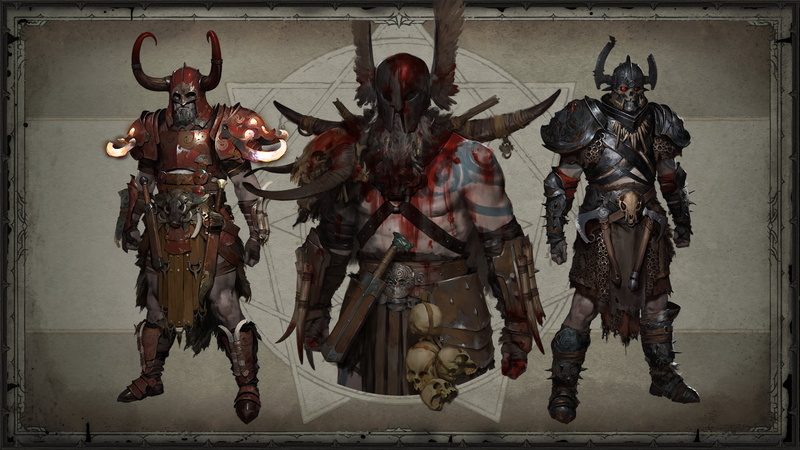 dark fantasy, Diablo, digital art, Barbarian, fantasy art, video games, diablo iv, video game art, Blizzard Entertainment, diablo 4, PC gaming, Video Game Horror