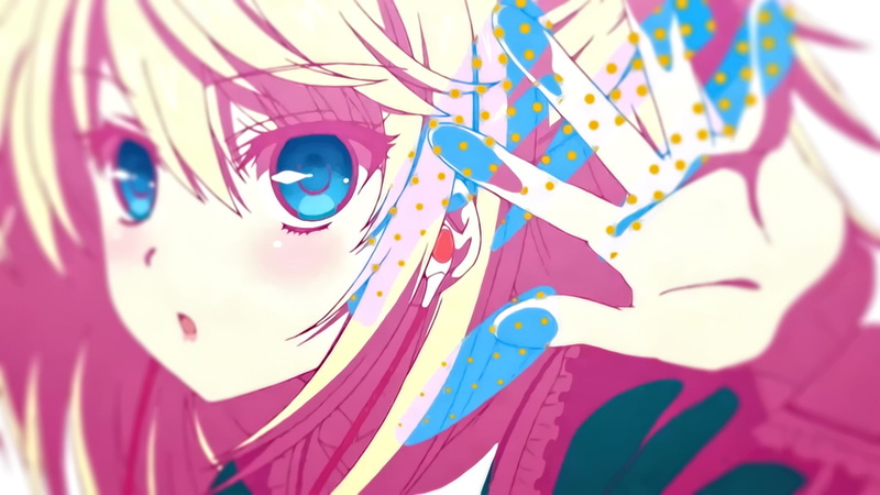 selective focus, human representation, Absolute Duo, pink color, creativity, paint, indoors, 1080P, abstract, pattern, anime girls, no people, Bristol Lilith