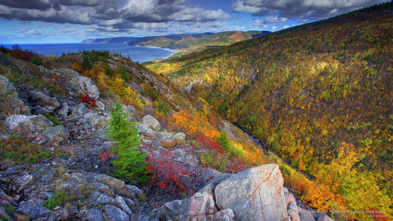 nova, scotia, 2K, Fall, cape, breton, highlands, autumn