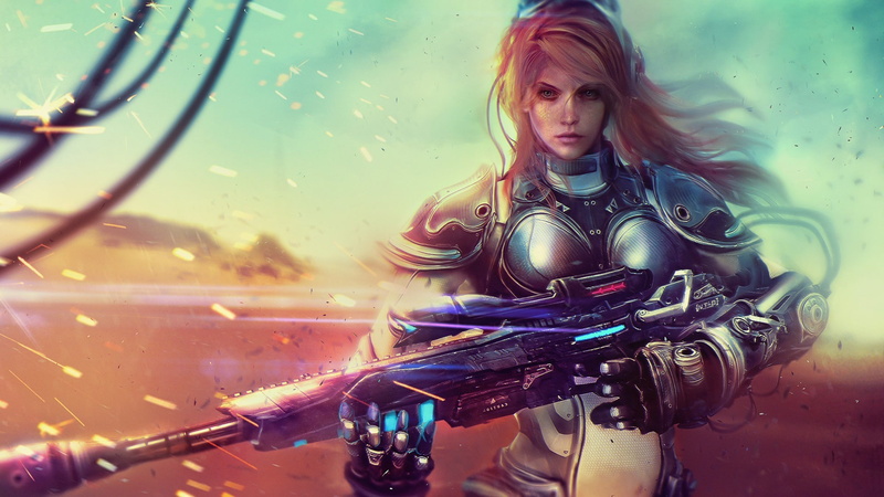 adult, real people, women, lifestyles, starcraft, video games, terra Nova, skill, young women, females, waist up, one person, portrait, mid adult women