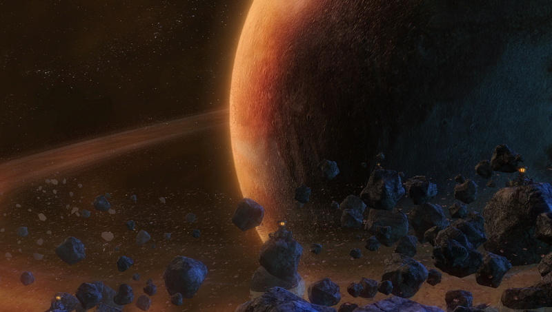 beauty in nature, luminosity, sea, marine, underwater, video games, outdoors, planet - space, night, no people, orange color, space exploration, StarCraft