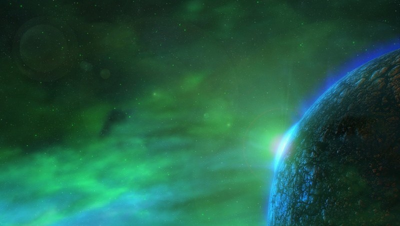 no people, sky, light - natural phenomenon, scenics - nature, planet earth, space, nature, planet - space, video games, green color, Starcraft II, 1080P