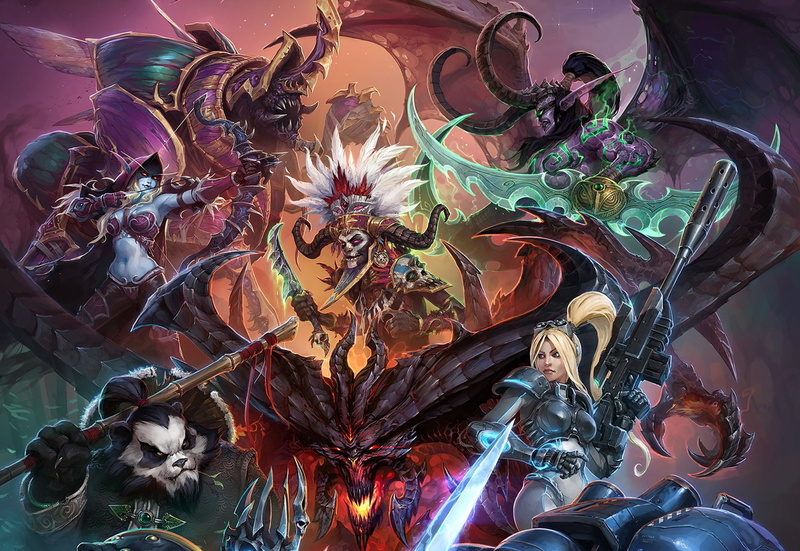 floral pattern, leisure activity, high angle view, real people, Diablo, Nova (Starcraft), women, indoors, Illidan Stormrage, ornate, mask, Sylvanas Windrunner