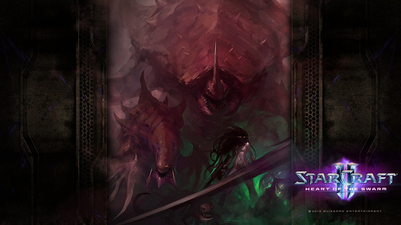 1080P, Sarah Kerrigan, Starcraft II, hydralisk, video games