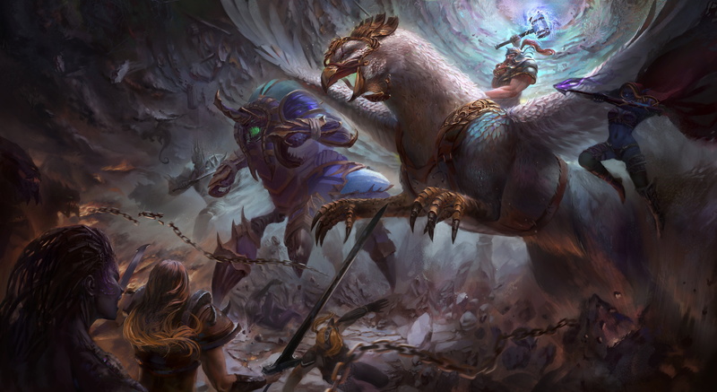 celebration, arthas, art and craft, griffin, representation, belief, indoors, creativity, riding, 8K, diablo, day, Sylvanas, man, digital, Anubarak, human representation