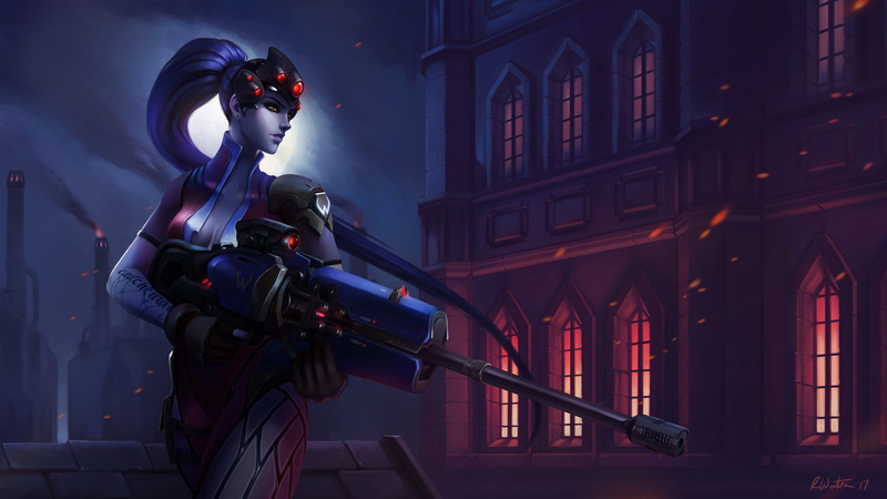 Character, Widowmaker, Amelie Lacroix, Becky Watson, Figure, Game, by Becky Watson, Overwatch, I see you, Sniper, Lacroix, Art, Illustration, Game Art