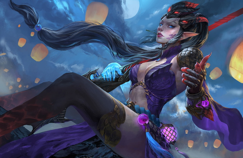 water, costume, human representation, elves, 720P, sculpture, widowmaker, real people, statue, fantasy art, women, one person, arts culture and entertainment
