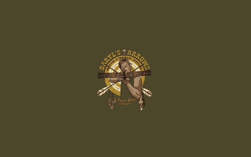 logo, ears, The Walking Dead, s, arrows, crossbow, daryl, Norman Reedus, arrow, 1080P