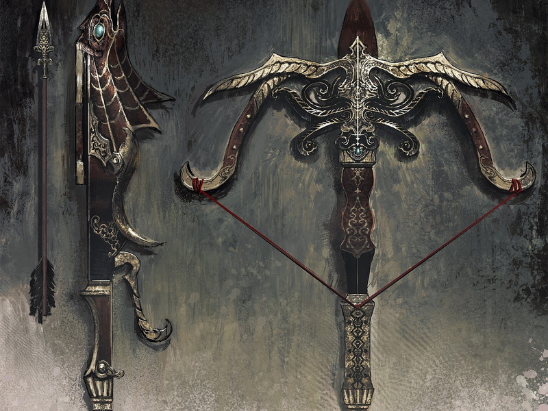 art, 720P, age, conan, x, weapons, concept, games, paintings, video, crossbow, fantasy, Age Of Conan, hd