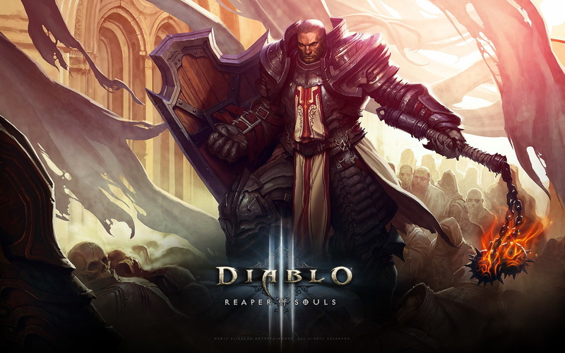 1080P, Blizzard, Diablo III: Reaper of Souls, Reaper of Souls, souls, iii, Knight, Angel of Death, Templar, Reaper, the Crusader, Diablo III, game, diablo