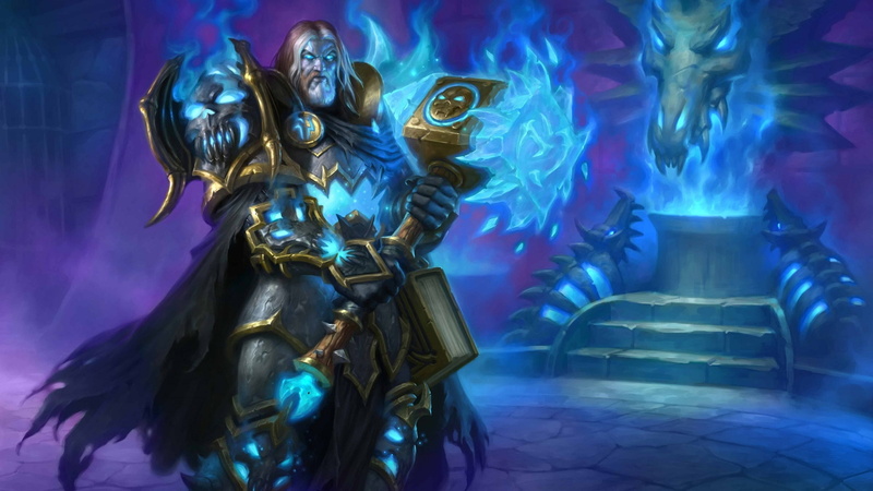 Hearthstone: Heroes Of Warcraft, death knight, Knights of the frozen throne, video games, hearthstone, 1080P, Uther the Lightbringer, cards, warcraft