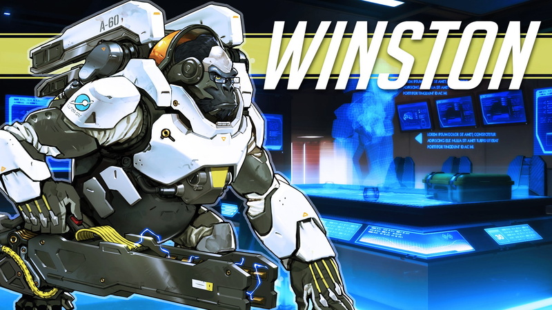 Overwatch, video games, livewirehd (Author), Blizzard Entertainment, Winston (Overwatch), 1080P