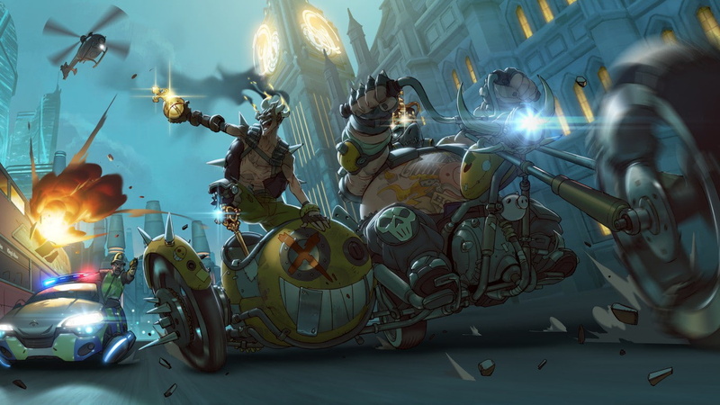 motorcycle, chase, fawkes, junkers, Junkrat, jamison, road, mako, criminals, Mako Rutledge, police, rutledge, Jamison Fawkes, bike, bandits, oadhog, 720P