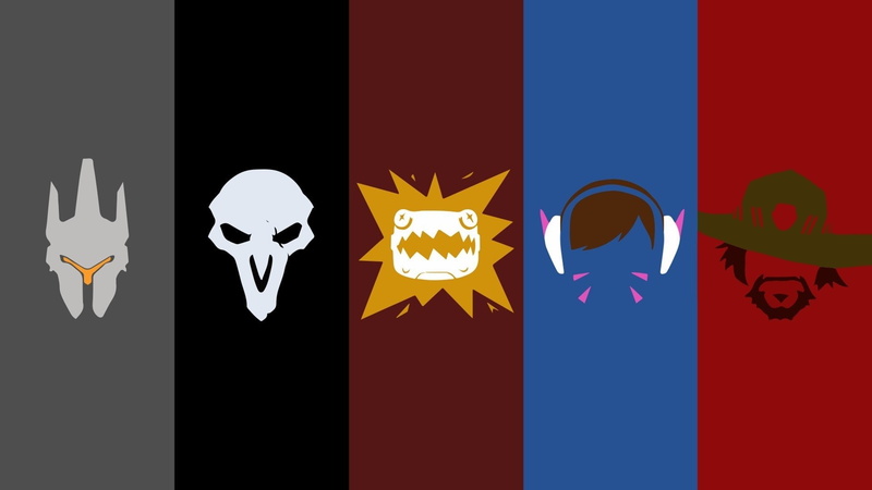 Video Game, Reaper (Overwatch), Overwatch, Junkrat (Overwatch), 1080P, McCree (Overwatch), Reinhardt (Overwatch), D.Va (Overwatch)