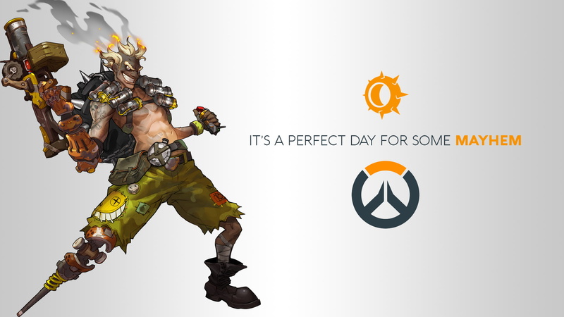 video games, 1080P, Overwatch, logo, Junkrat, Blizzard Entertainment, Jamison Fawkes, DXHHH101 (Author)