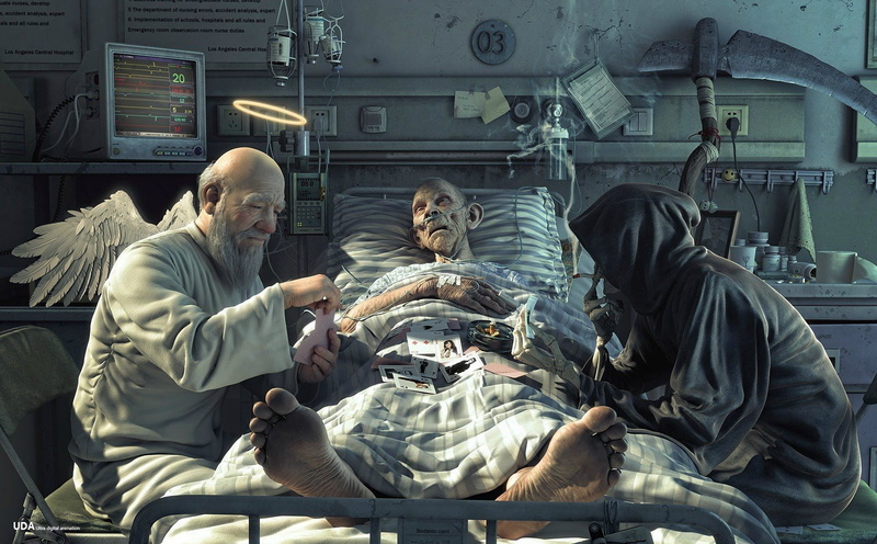 death, anime, hospital, gambling, realistic, 720P, angel