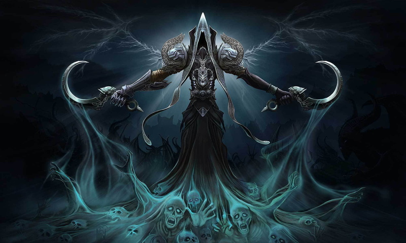creativity, dark, imagination, art, animal body part, Reaper, science, tranquility, art and craft, holding, nature, magic, mystery, animal, Diablo 3, illustration