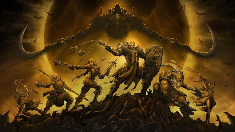 outdoors, 1080P, flying, night, Wizard (Diablo III), Witch Doctor (Diablo III), plant, fragility, Demon Hunter (Diablo III), Barbarian (Diablo III), insect