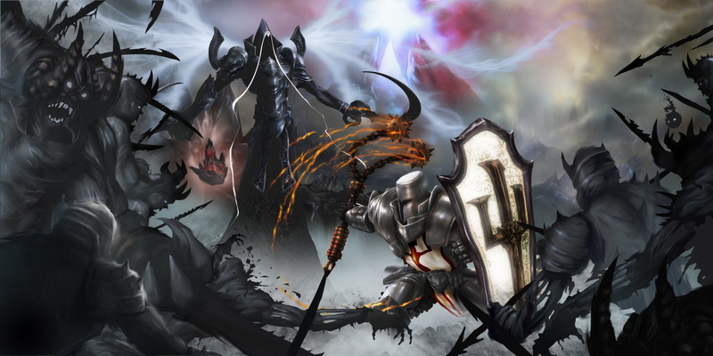 Diablo III: Reaper Of Souls, Crusader (Diablo III), Diablo, 1080P, Malthael (Diablo III)