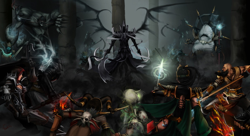 Diablo III: Reaper Of Souls, Wizard (Diablo III), Crusader (Diablo III), Malthael (Diablo III), 4K, Diablo, Demon Hunter (Diablo III), Monk (Diablo III)