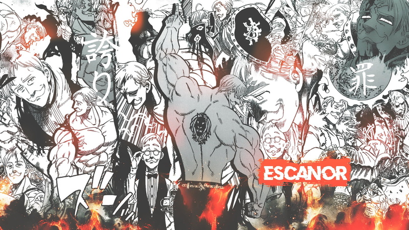Nanatsu no Taizai, 1080P, manga, comics, collage, Escanor