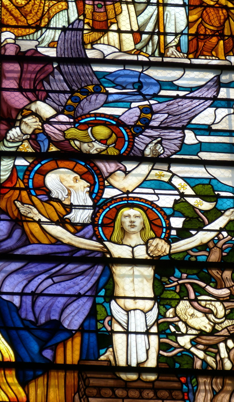 france, Abraham, church, angel, window, representation, design, Old Testament, stained Glass, isaac, places Of Worship, built structure, architecture And Buildings