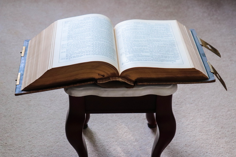 bible, still life, belief, 5K, seat, high angle view, studying, education, paper, spirituality, christianity, ancient text, christian, chair, testament
