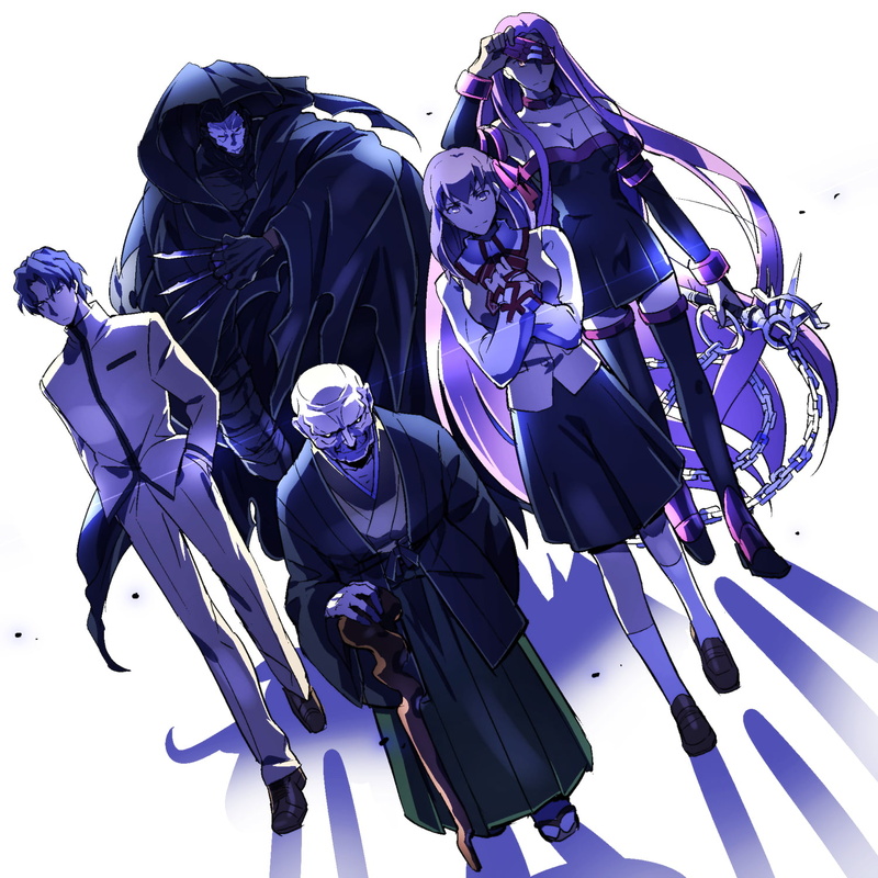 blue, hat, no people, nature, 720P, characters, representation, art and craft, Rider (Fate/Stay Night), purple, clothing, Fate/Stay Night, True Assassin (Fate/stay night)