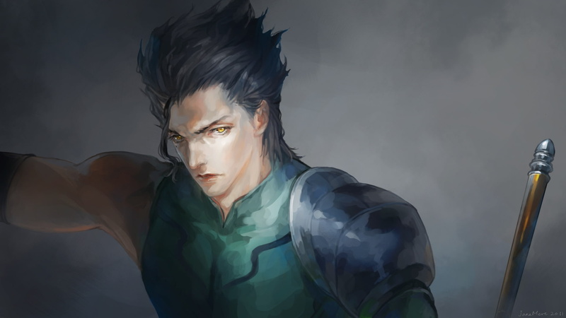 lancer, MALE, fate zero, art, servant lancer, fate, stay, hd, anime, 1080P, night, armor