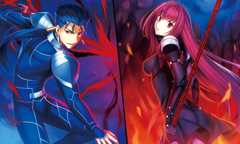 anime, Fate Series, 1080P, Lancer (Fate Grand Order), Lancer (Fate Stay Night), Fate Grand Order