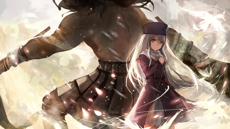 Long Hair, White Hair, Girl, Fate Series, Berserker (Fate/stay night), Illyasviel Von Einzbern, Anime, Fate/Stay Night: Unlimited Blade Works, 1080P, Red Eyes