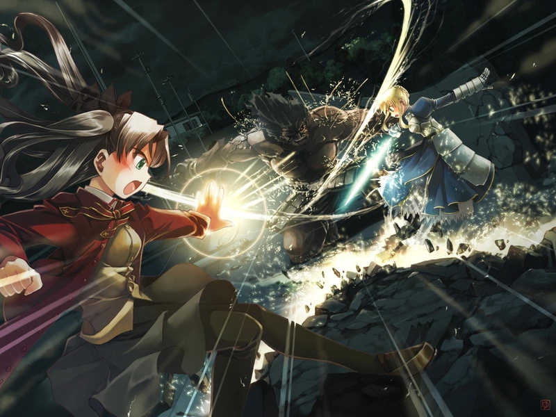 Fate Series, Berserker (Fate/stay night), Fate/Stay Night, Rin Tohsaka, 720P, Saber (Fate Series)