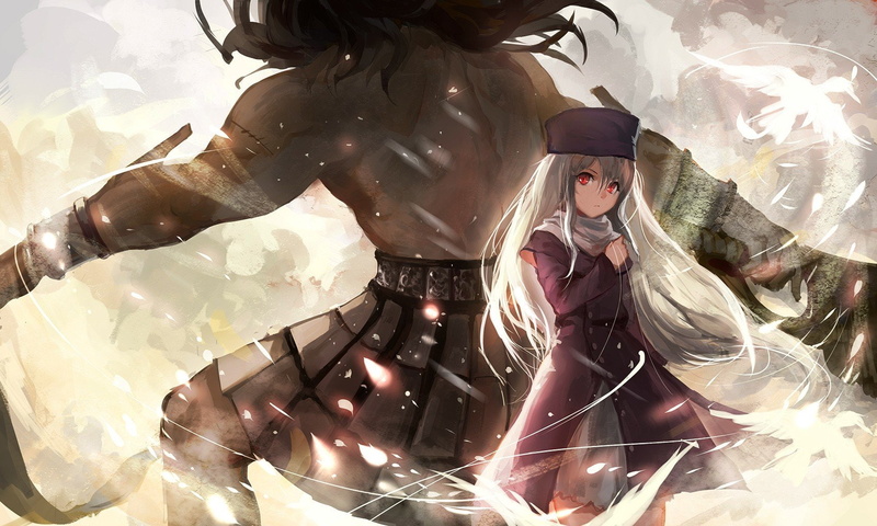 720P, Illyasviel Von Einzbern, birds, Fate Series, Stay Night, Berserker (Fate, anime, Fate