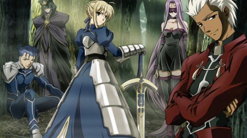 Rider (Fate/stay night), Fate/Stay Night, Fate Series, Caster (Fate/Stay Night), 1080P, Saber (Fate Series), Archer (Fate/Stay Night), Fate (Series), Lancer