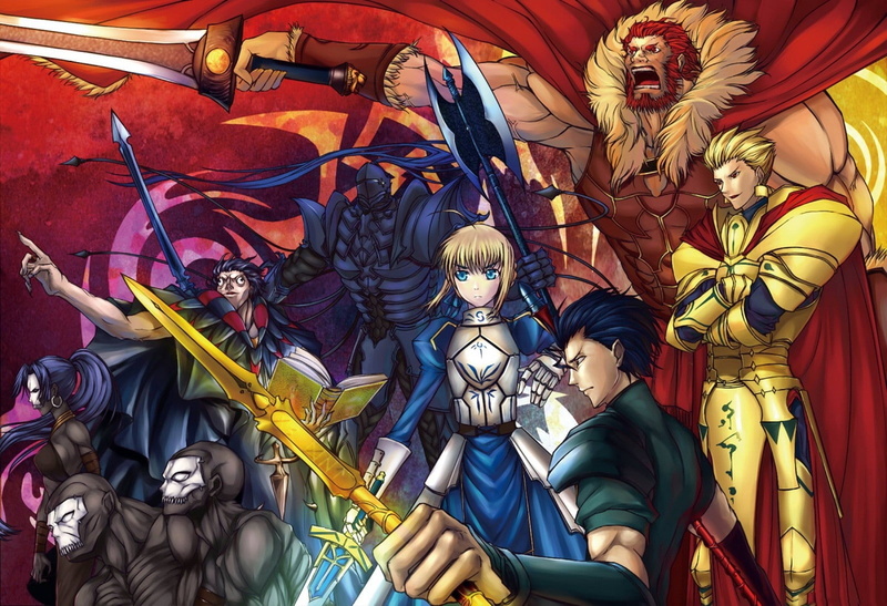 Manga, night, saber, gilgamesh, Fate/stay Night, fatezero, Fate/zero, berserker, anime, 720P, art, fatezer, rider, stay, fate, caster, hd, fatestay