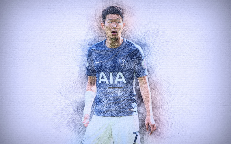 Son Heung-Min, 4K, South Korean, Soccer, Tottenham Hotspur F.C.