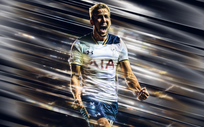 Soccer, 4K, Tottenham Hotspur F.C., Harry Kane