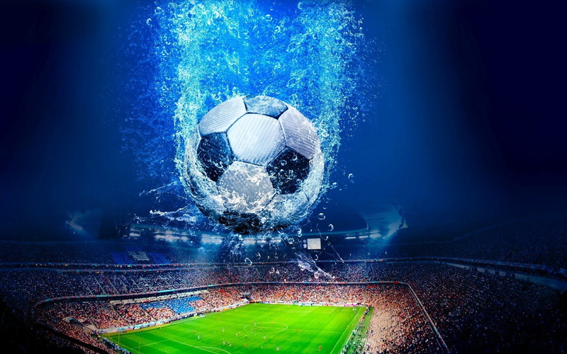 1080P, black, fantasy, football, white, stadium, people, ball, soccer