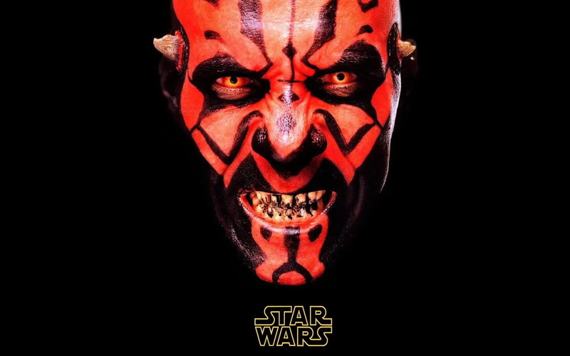 spooky, close-up, human skeleton, studio shot, celebration, Star Wars, Star Wars Episode I: The Phantom Menace, 720P, fear, Darth Maul, black color, front view