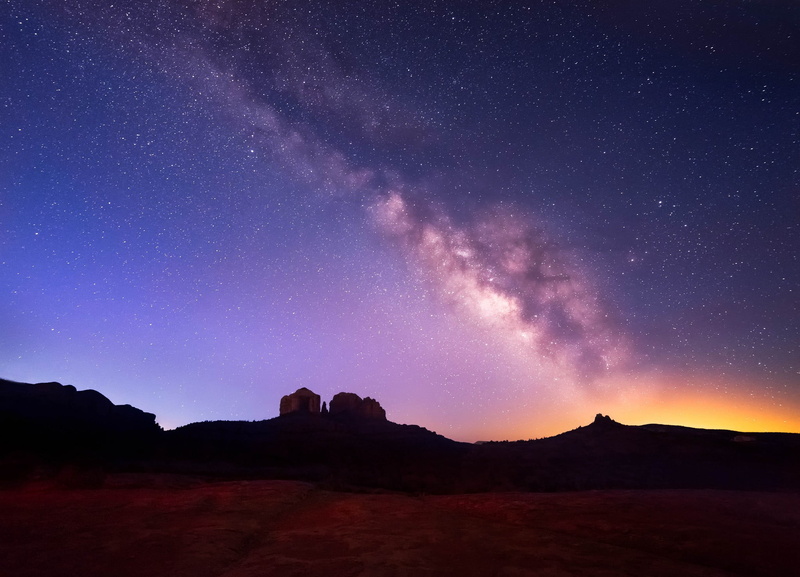 landscape, scenics - nature, star - space, mountain, galaxy, silhouette, beauty in nature, tranquil scene, star field, stars, Milky Way, 1080P, astronomy