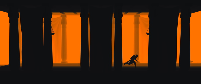 5K, Artwork, 4K, Assassins Creed: Origins, silhoutte, ninja