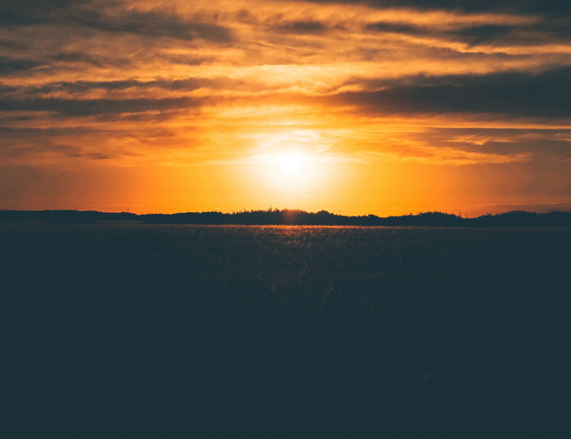 tranquility, cloudscape, beauty In Nature, color Image, field, vibrant Color, backgrounds, landscape, back Lit, grass, dusk, rural Scene, orange Color