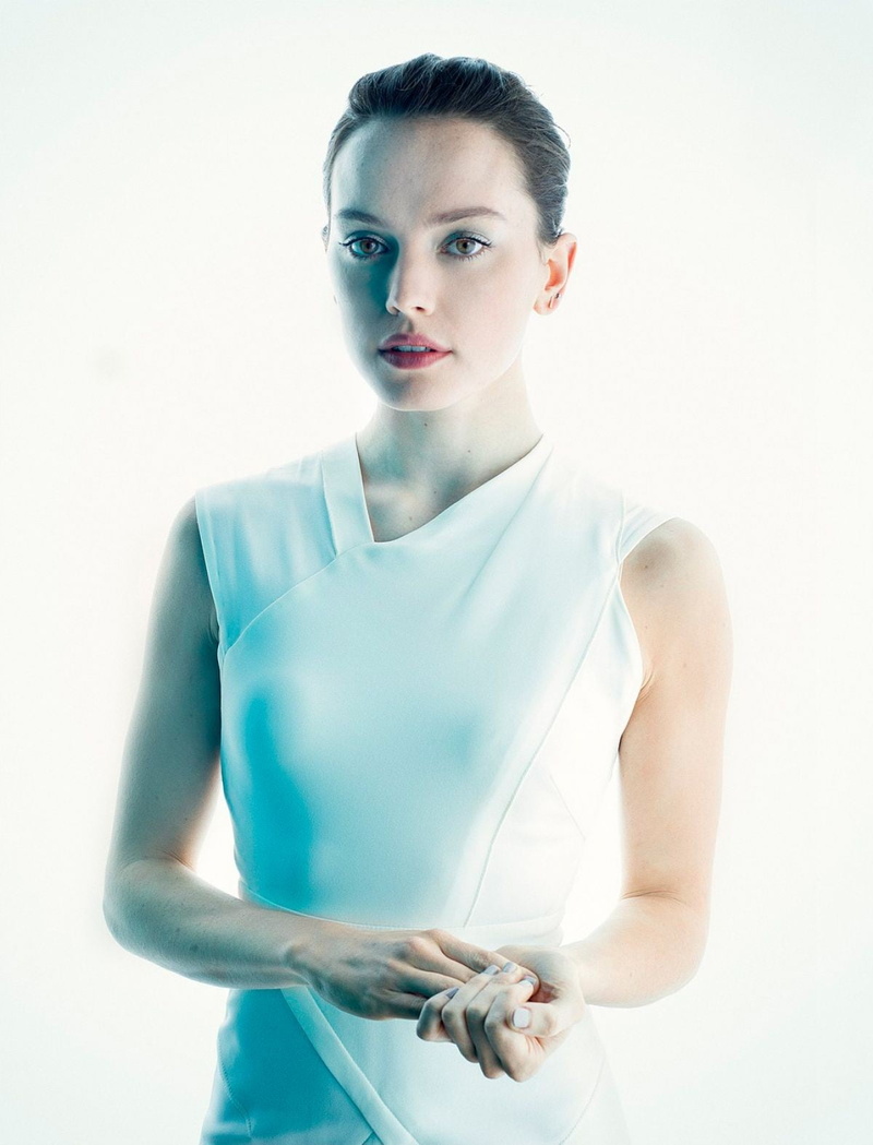 indoors, beautiful woman, digital composite, adult, 720P, women, serious, human body part, brunette, Daisy Ridley, white background, hairstyle, beauty