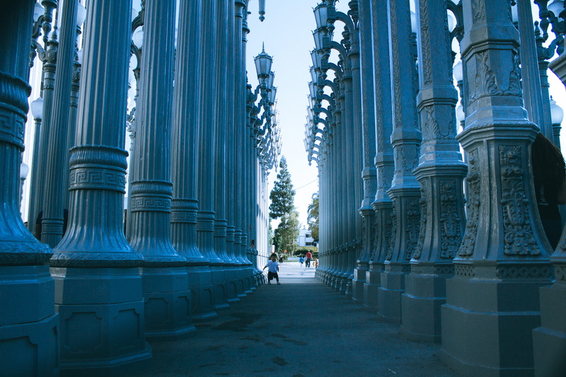 los angeles county museum of art, the past, tourism, travel, united states, building exterior, light, outdoors, skyscraper, architecture, sky, colonnade