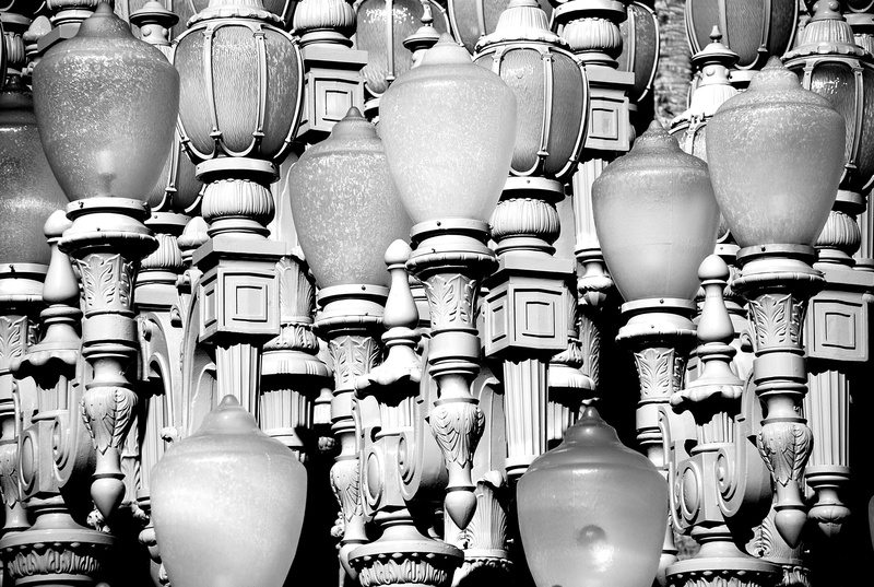 black and white, choice, lacma, ceramics, 2K, low angle view, indoors, streetlights, craft, for sale, abundance, variation, group of objects, art and craft