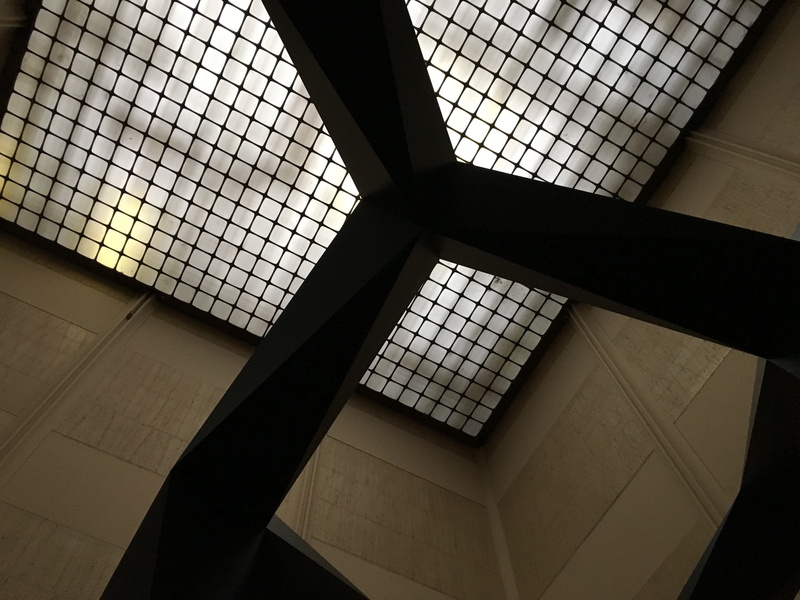 day, united states, glass - material, geometric, skylight, geometric shape, architecture and art, directly below, low angle view, indoors, tiled floor